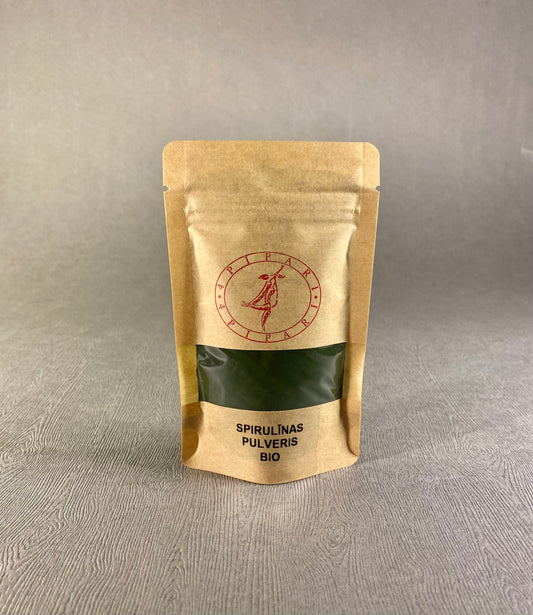 Spirulīnas pulveris BIO